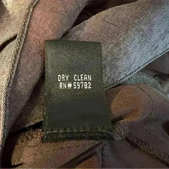 Adrianna Papell Smoky Charcoal Brown Tiered Dress Formal Wedding Guest Size 10 - Picture 6 of 7